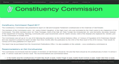 Desktop Screenshot of constituency-commission.ie